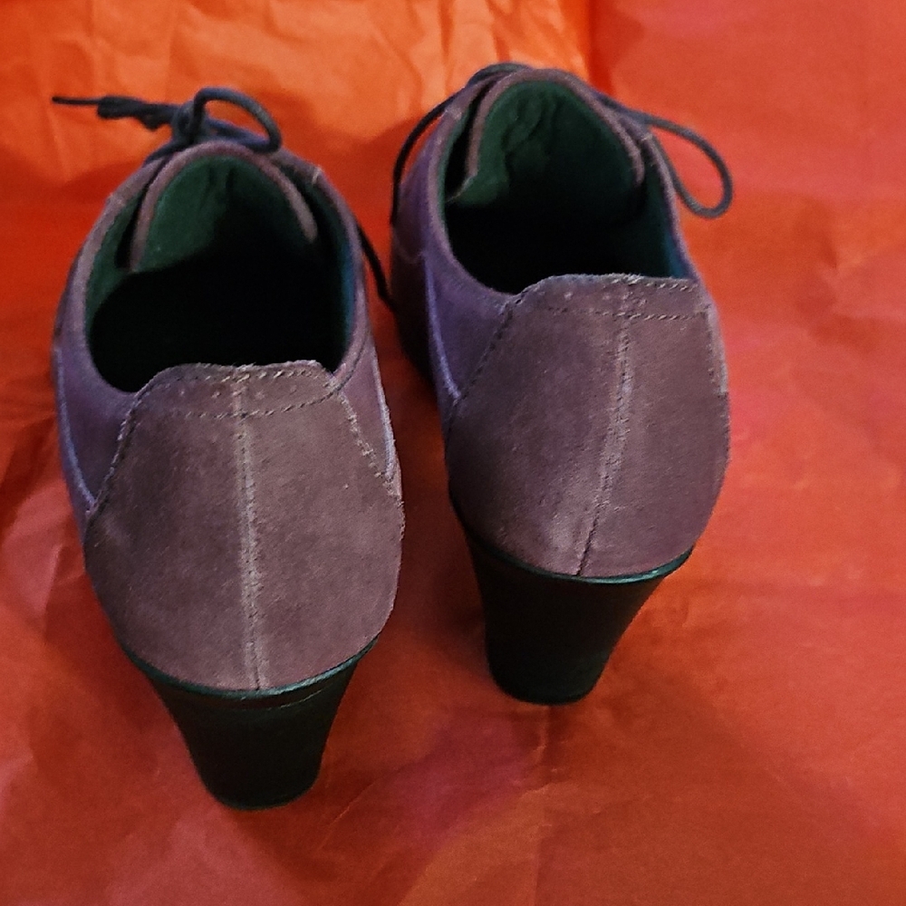 Clarks Red and Purple Ankle Boots - Picture 3 of 11